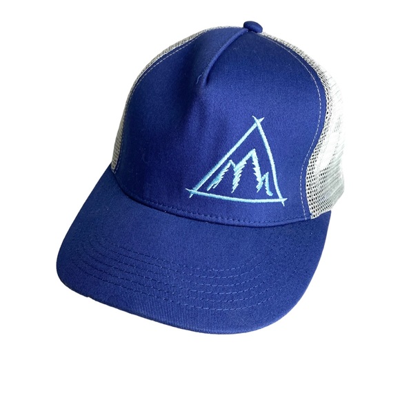 Marmot Other - Marmot Retro Trucker Hat Blue White Embroidered Adjustable Snapback Cap
